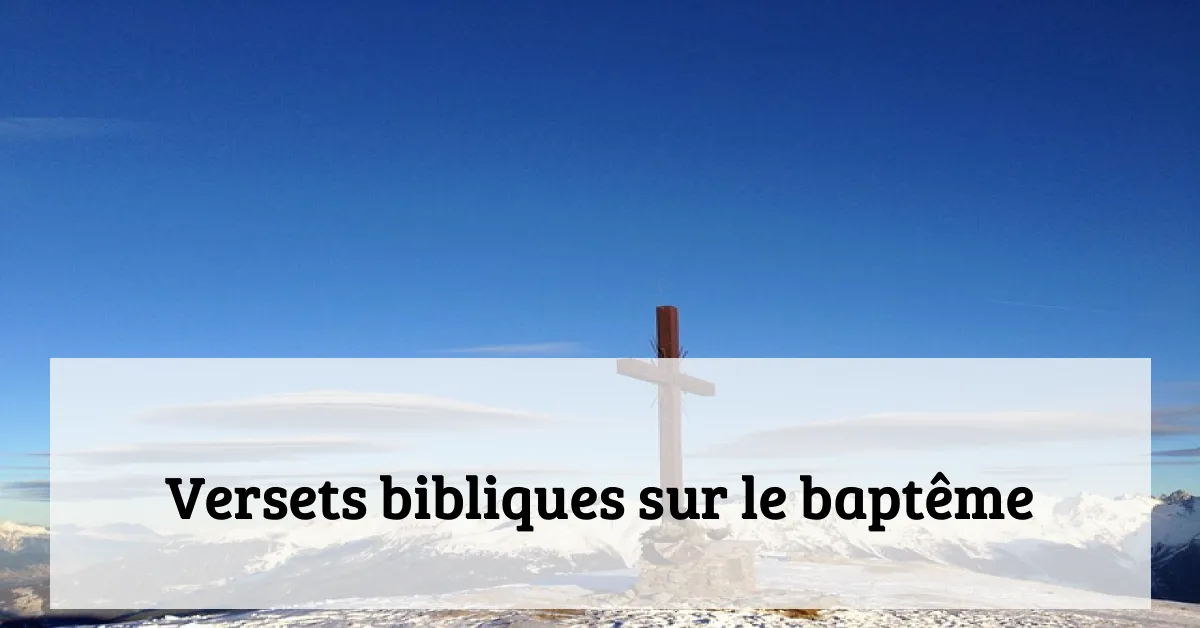Versets bibliques sur le baptême