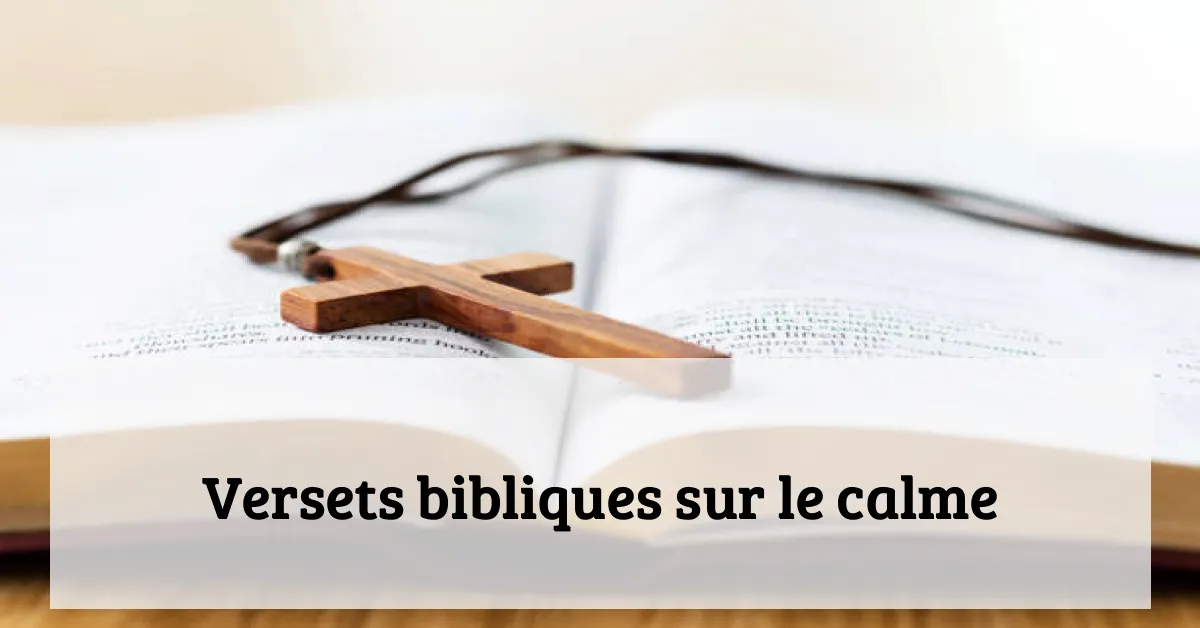 Versets bibliques sur le calme