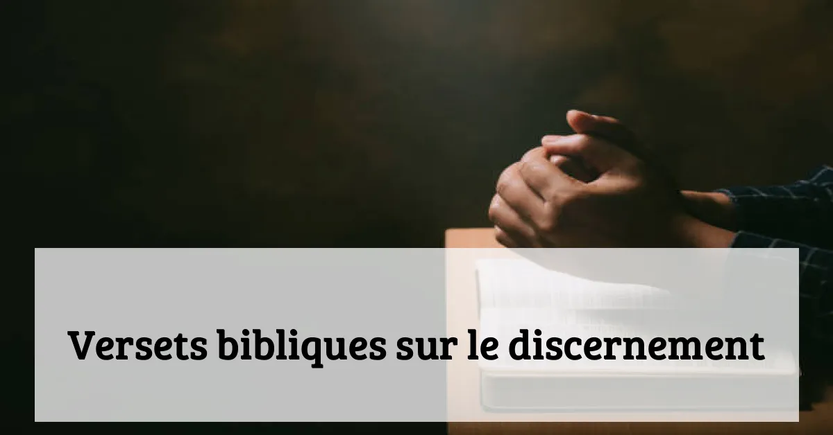 Versets bibliques sur le discernement