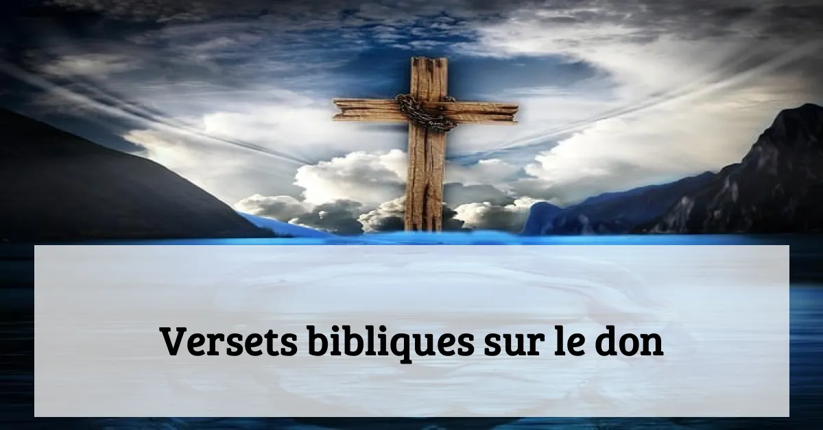 Versets bibliques sur le don