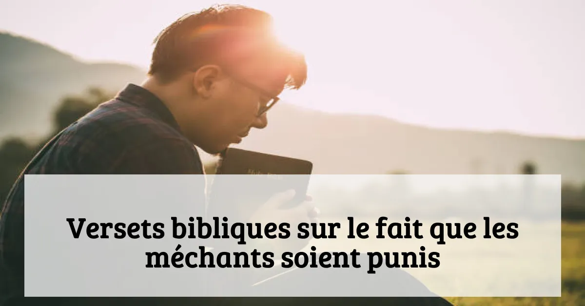 Versets bibliques sur le fait que les méchants soient punis