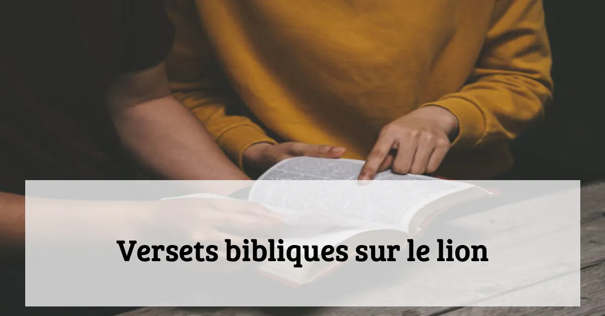 Versets bibliques sur le lion