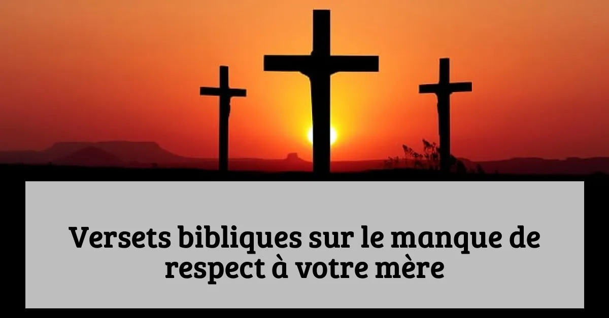 Versets bibliques sur le manque de respect à votre mère