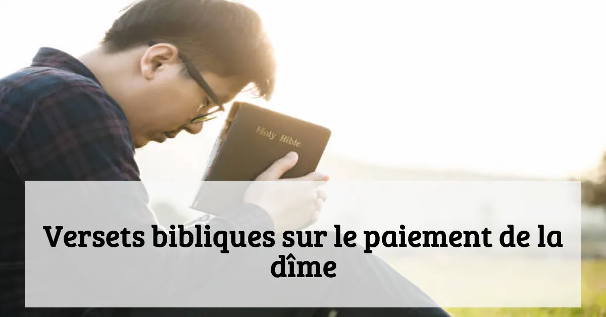 Versets bibliques sur le paiement de la dîme