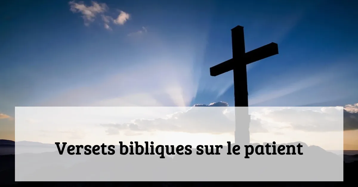 Versets bibliques sur le patient
