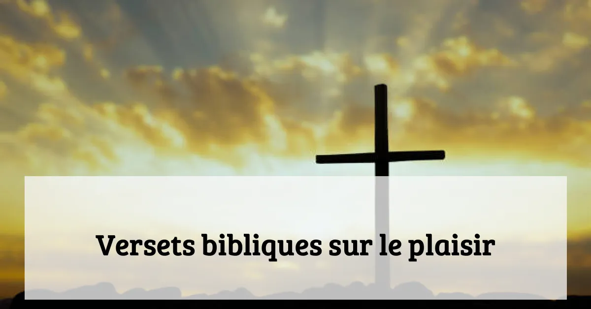 Versets bibliques sur le plaisir