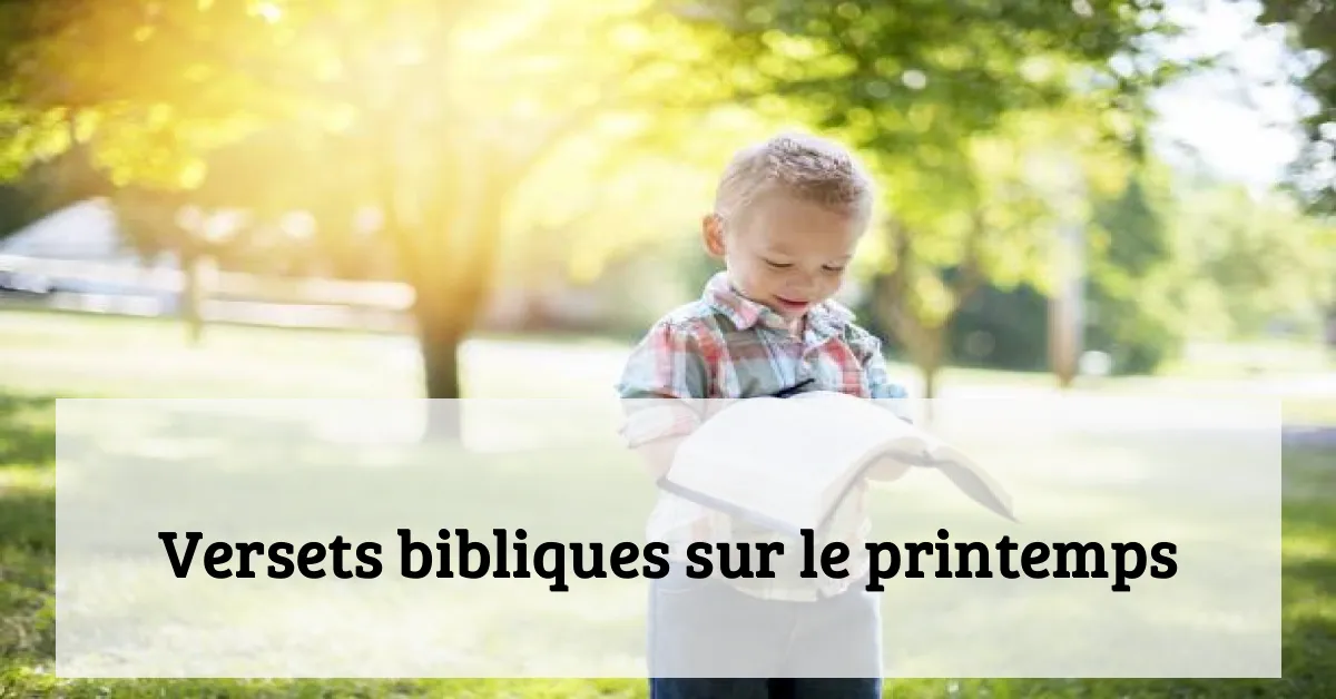 Versets bibliques sur le printemps