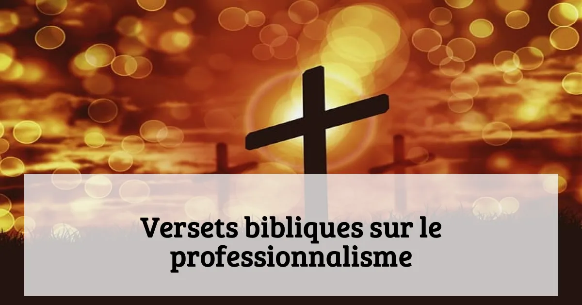 Versets bibliques sur le professionnalisme