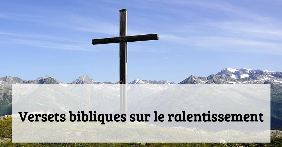 Versets bibliques sur le ralentissement