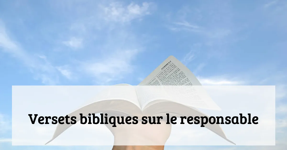 Versets bibliques sur le responsable