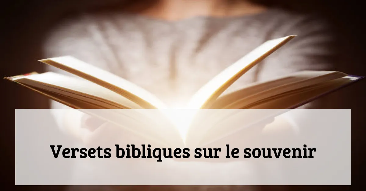 Versets bibliques sur le souvenir