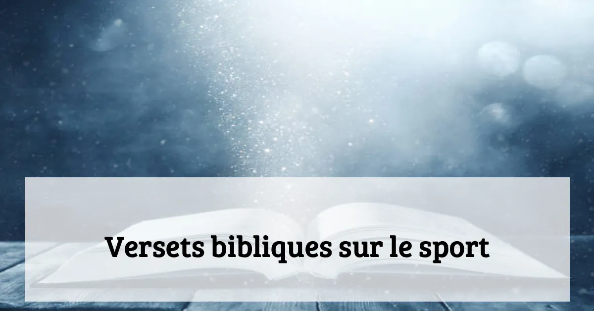 Versets bibliques sur le sport