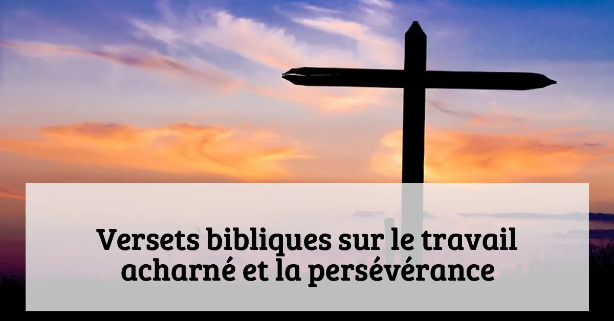 Versets bibliques sur le travail acharné et la persévérance