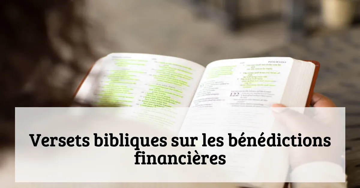 Versets bibliques sur les bénédictions financières