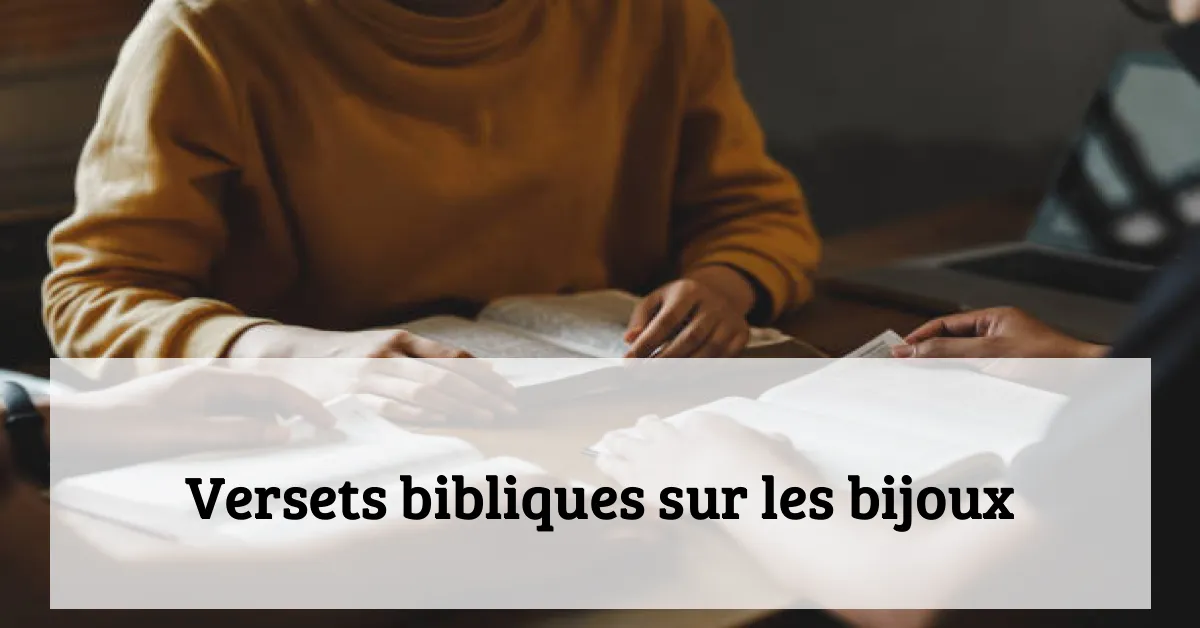 Versets bibliques sur les bijoux