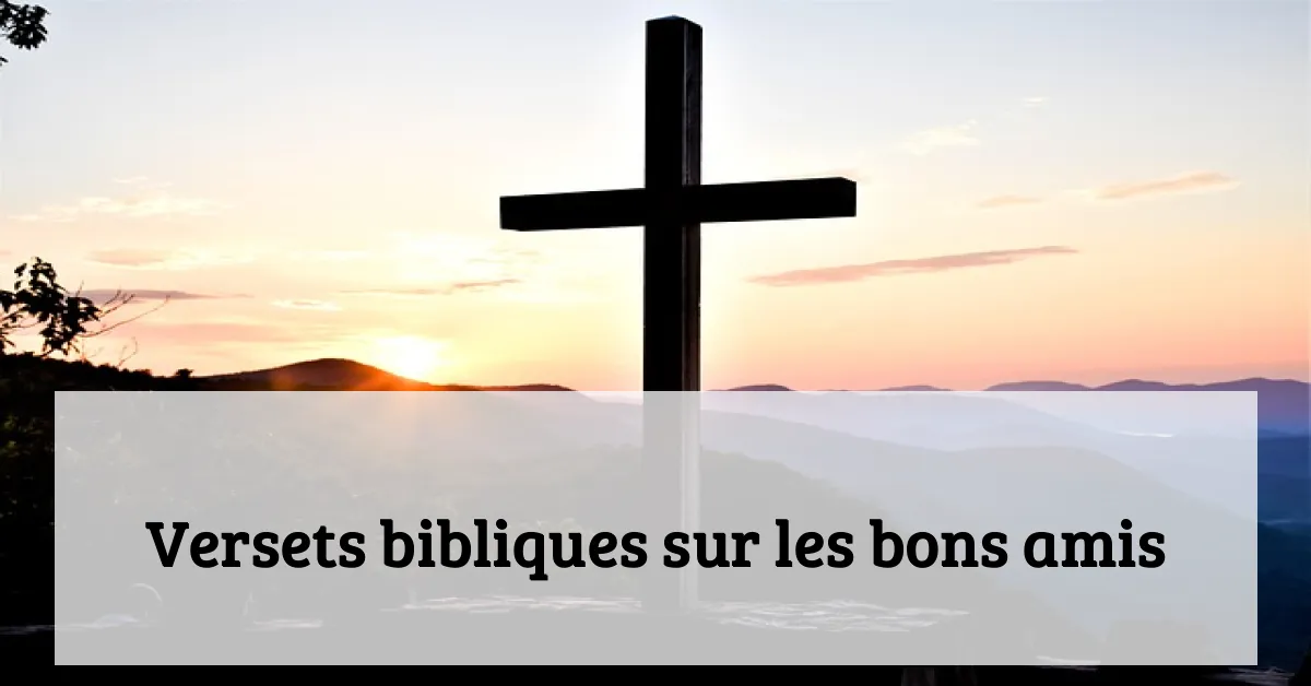 Versets bibliques sur les bons amis