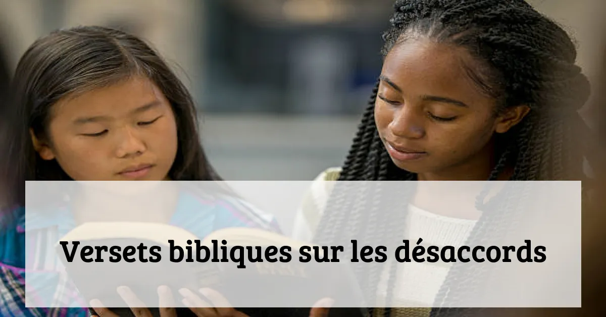 Versets bibliques sur les désaccords