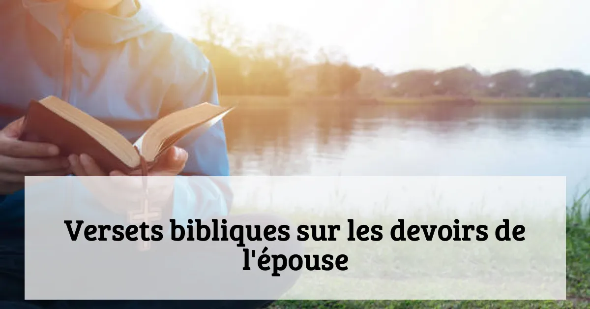 Versets bibliques sur les devoirs de l'épouse
