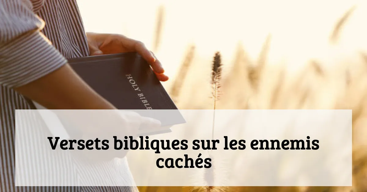 Versets bibliques sur les ennemis cachés