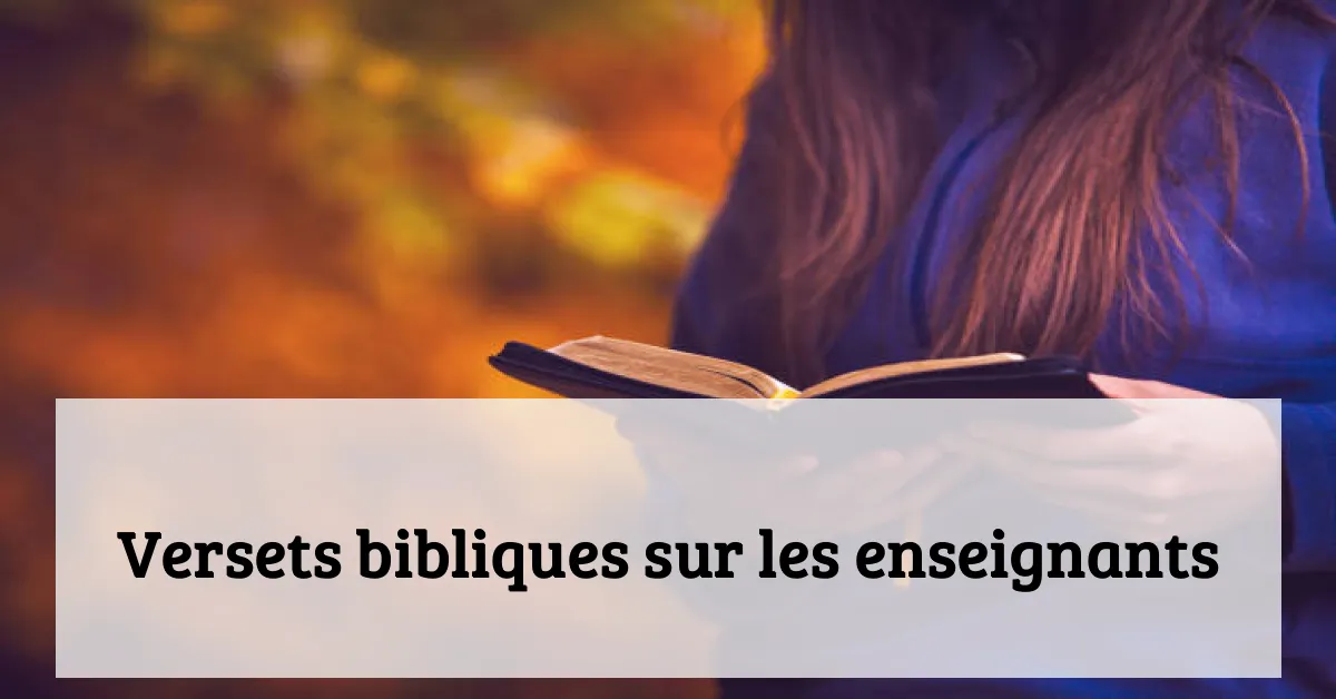 Versets bibliques sur les enseignants