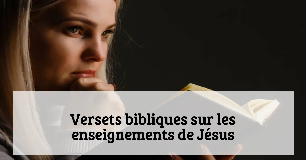 Versets bibliques sur les enseignements de Jésus