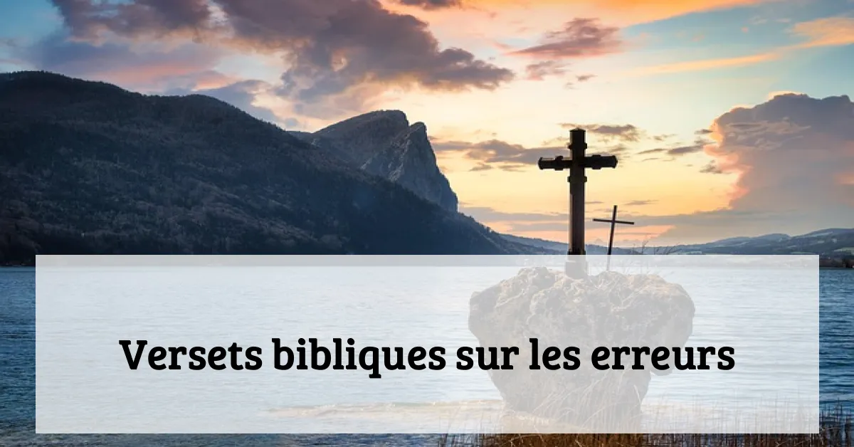 Versets bibliques sur les erreurs