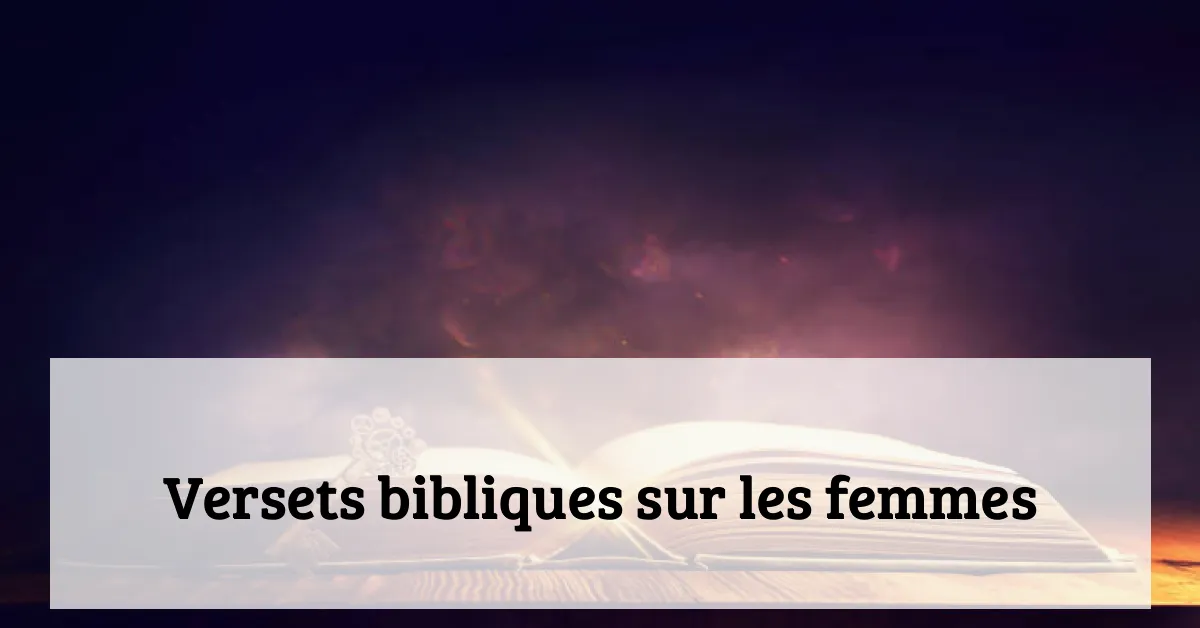 Versets bibliques sur les femmes