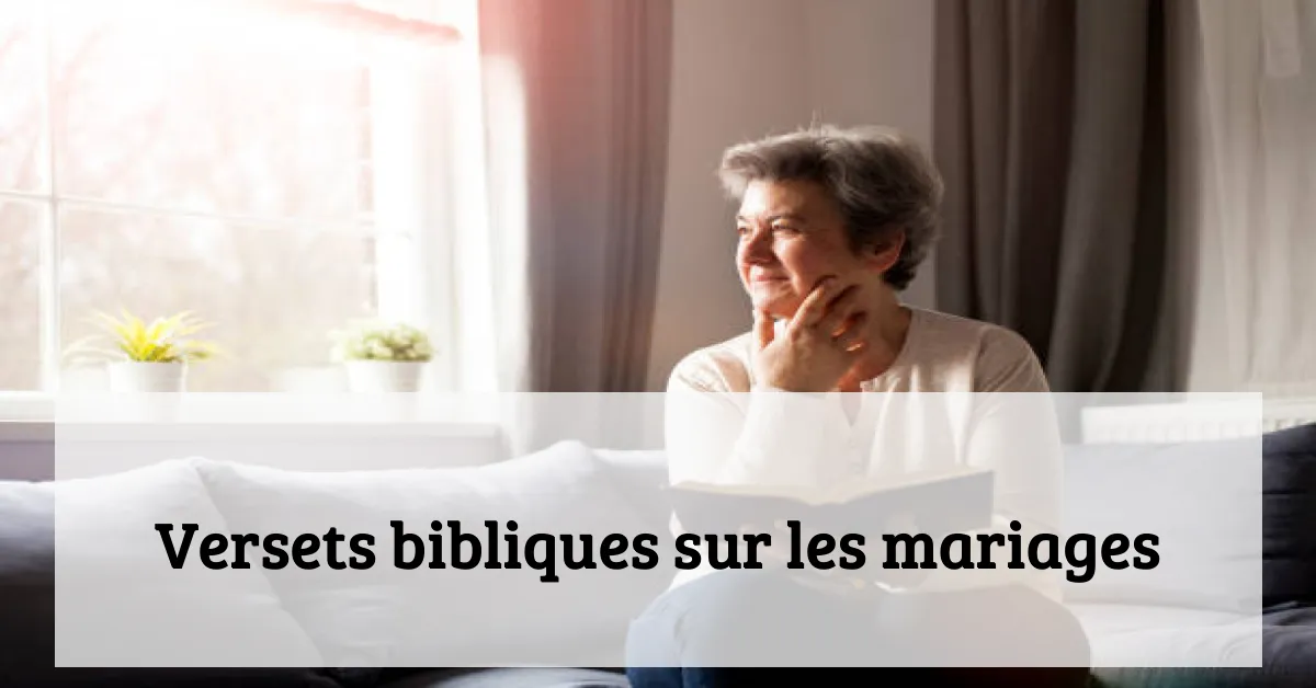 Versets bibliques sur les mariages