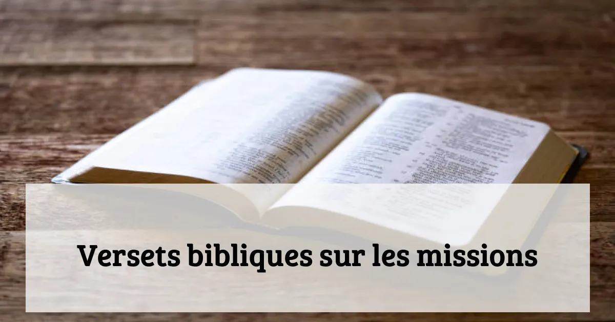 Versets bibliques sur les missions