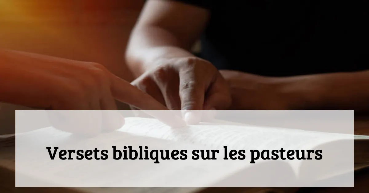 Versets bibliques sur les pasteurs