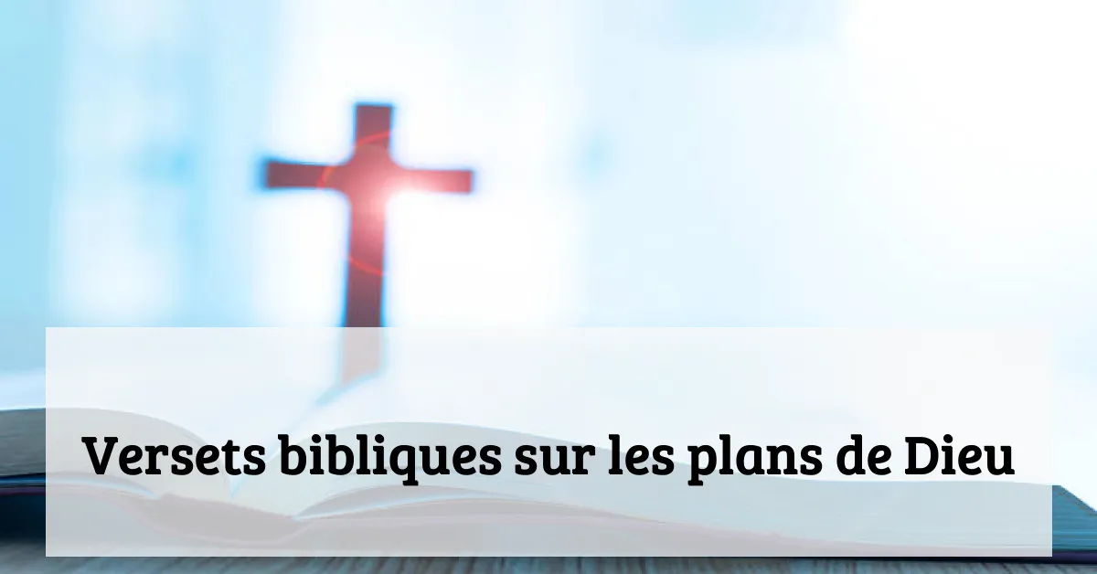 Versets bibliques sur les plans de Dieu
