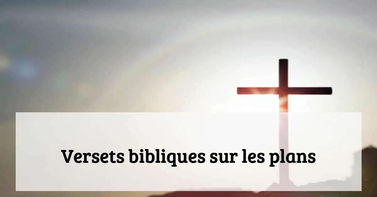 Versets bibliques sur les plans