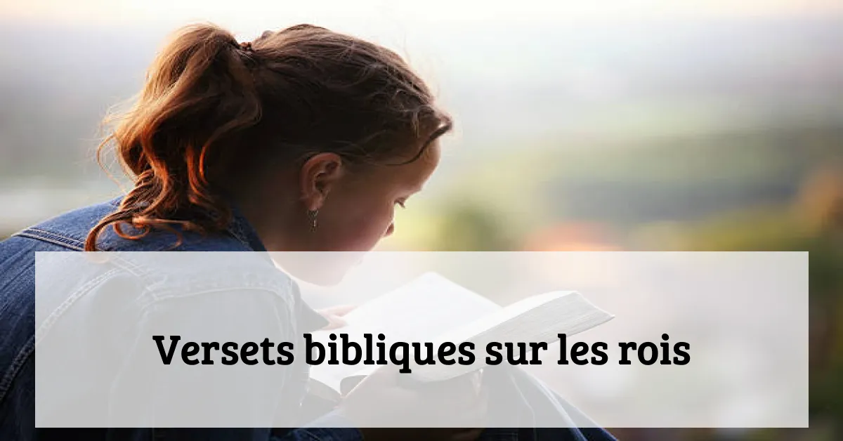 Versets bibliques sur les rois
