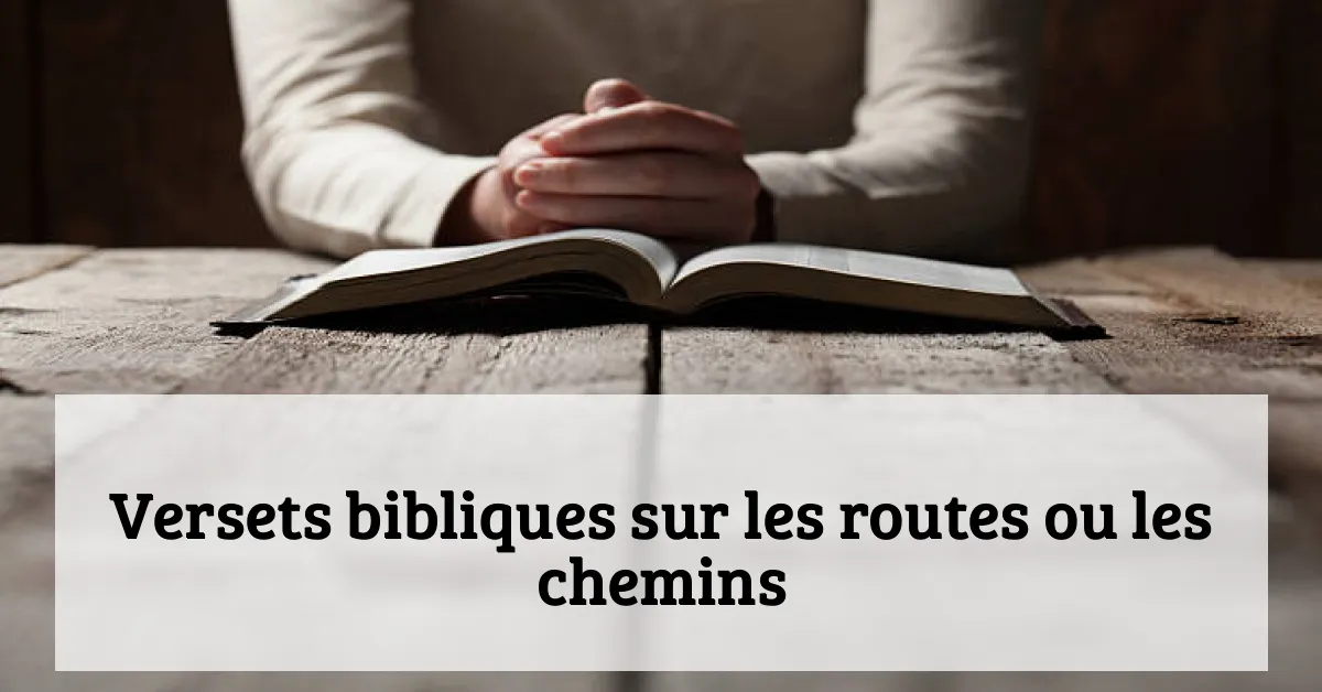 Versets bibliques sur les routes ou les chemins