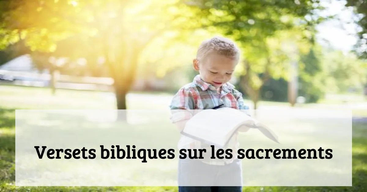 Versets bibliques sur les sacrements