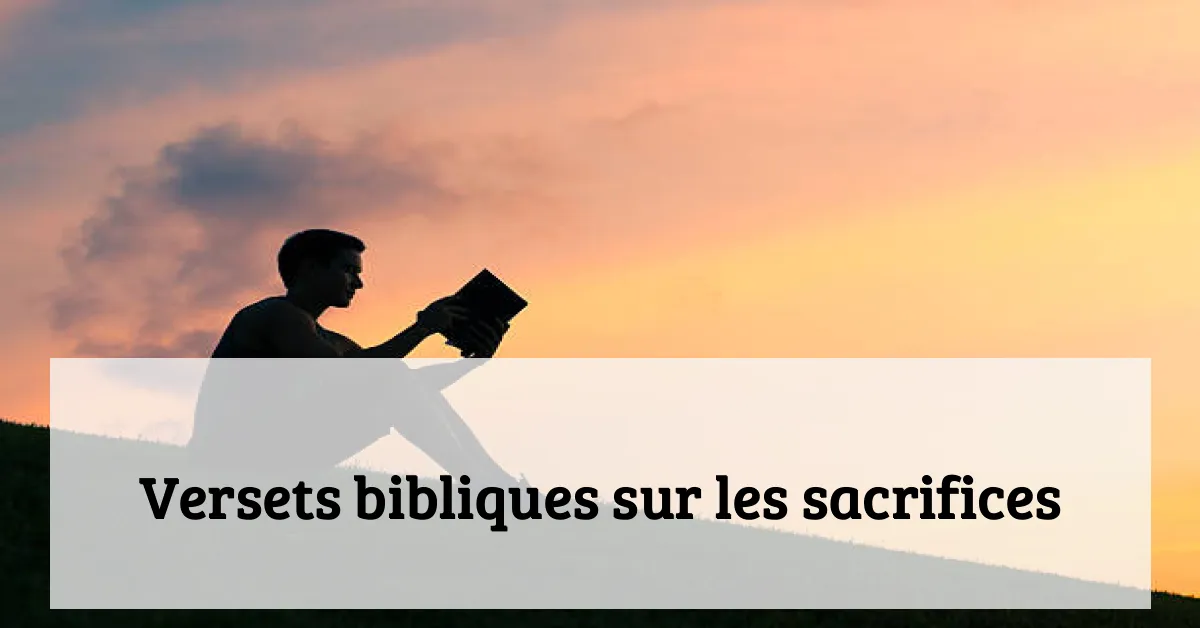 Versets bibliques sur les sacrifices