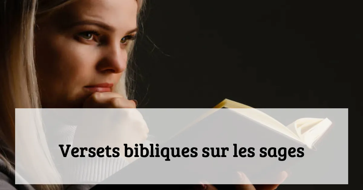 Versets bibliques sur les sages