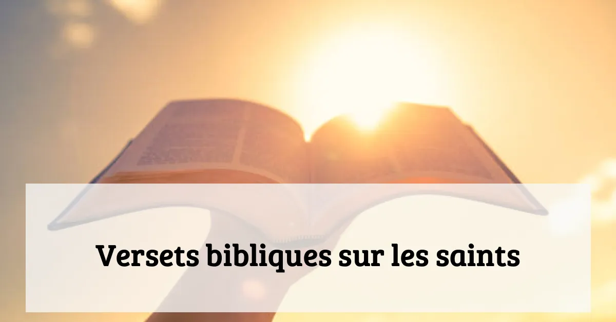 Versets bibliques sur les saints