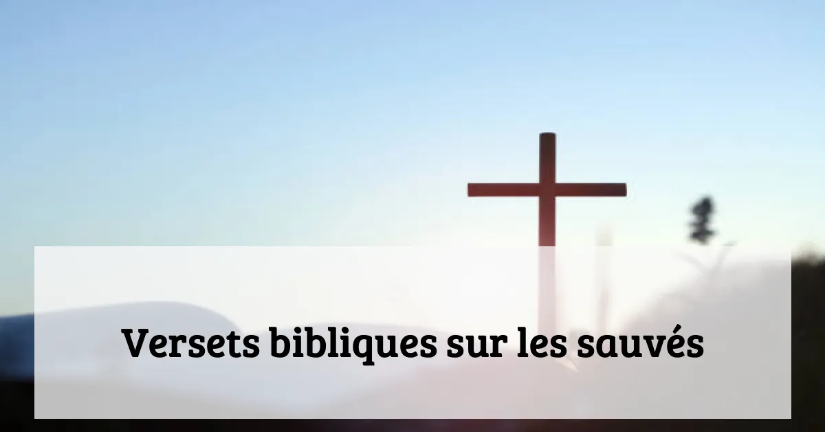 Versets bibliques sur les sauvés