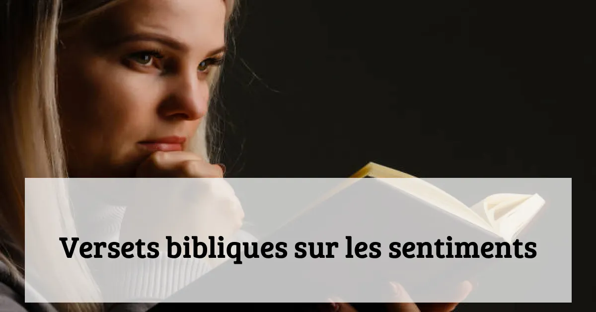 Versets bibliques sur les sentiments