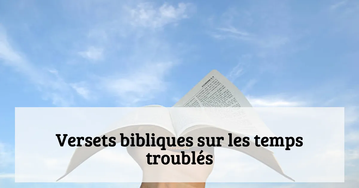 Versets bibliques sur les temps troublés