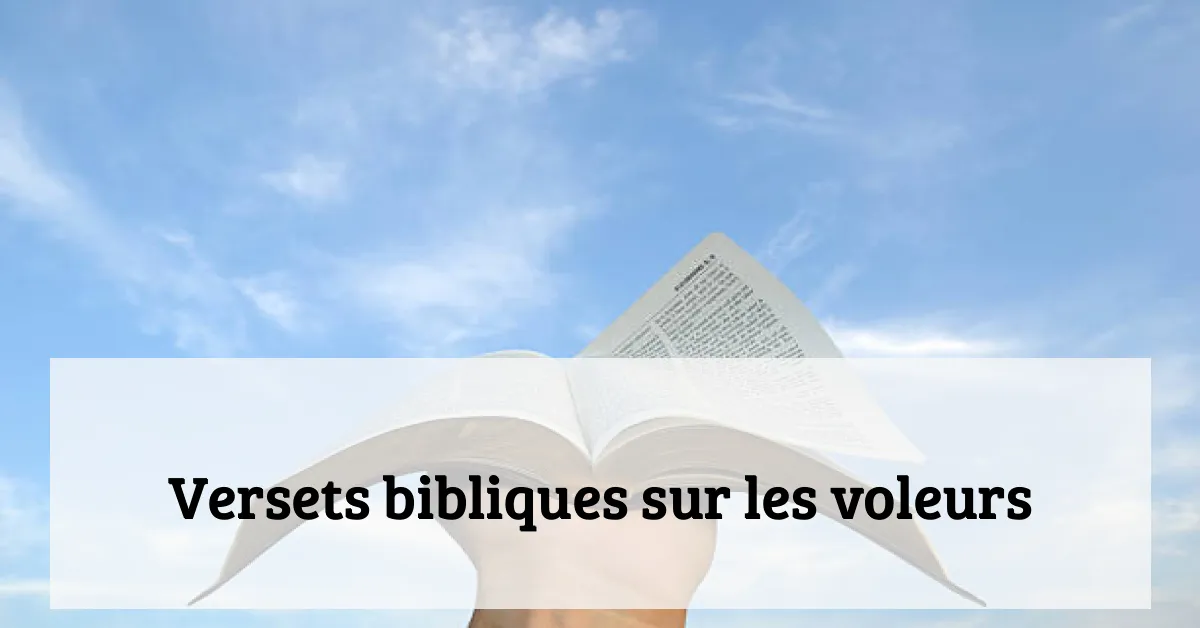 Versets bibliques sur les voleurs