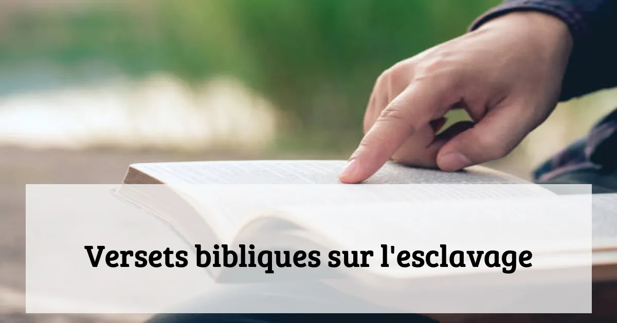 Versets bibliques sur l'esclavage