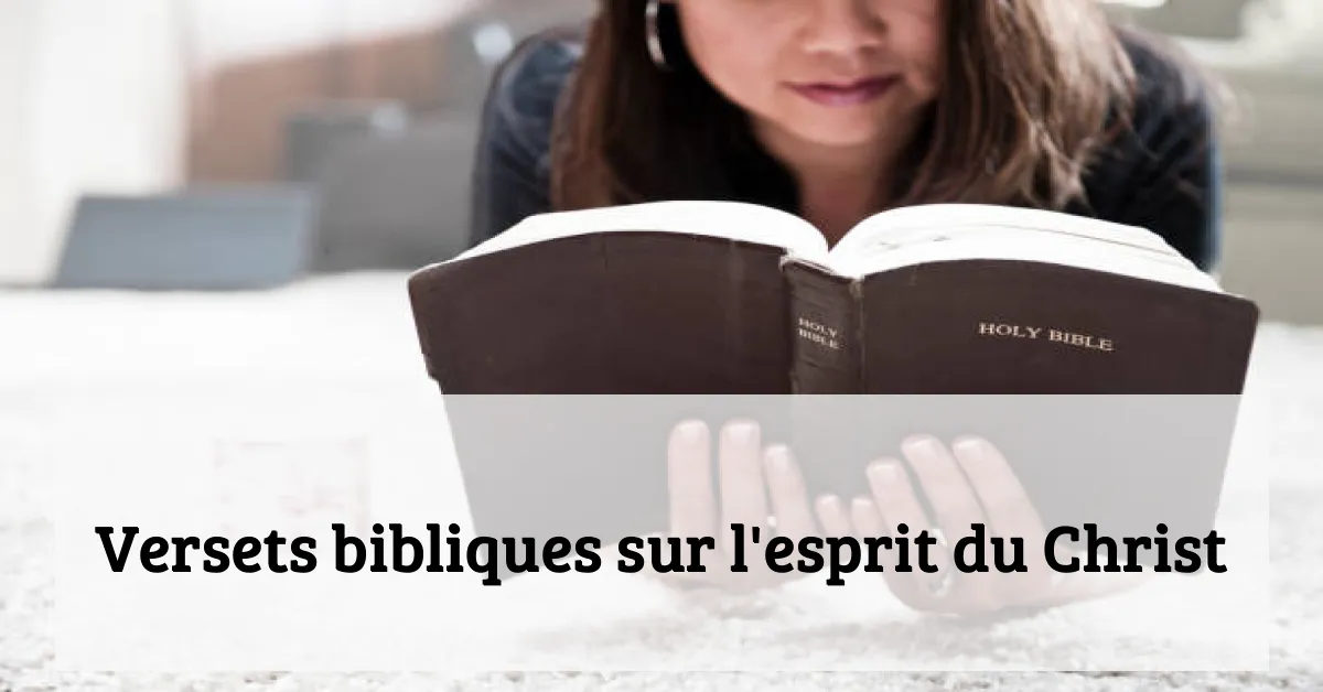 Versets bibliques sur l'esprit du Christ