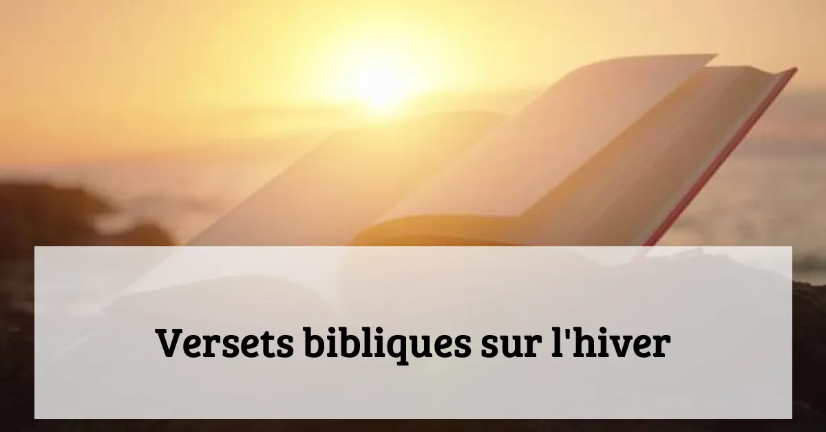 Versets bibliques sur l'hiver