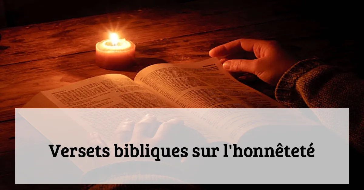 Versets bibliques sur l'honnêteté