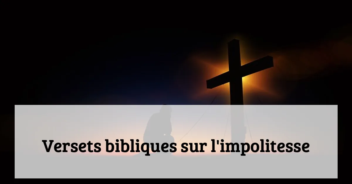 Versets bibliques sur l'impolitesse