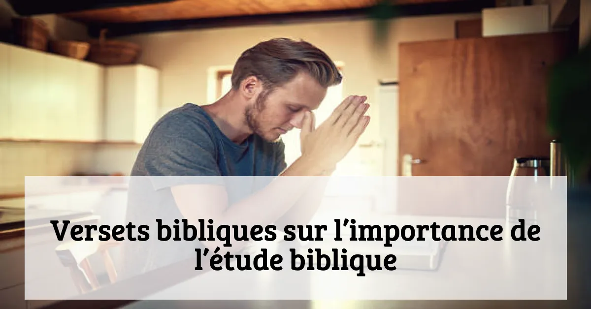 Versets bibliques sur l’importance de l’étude biblique