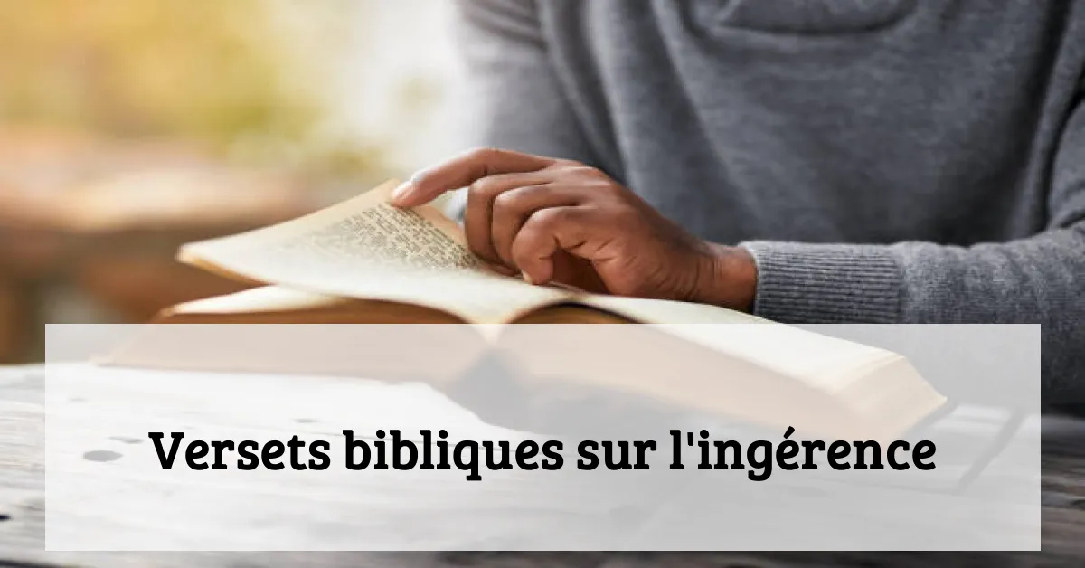 Versets bibliques sur l'ingérence