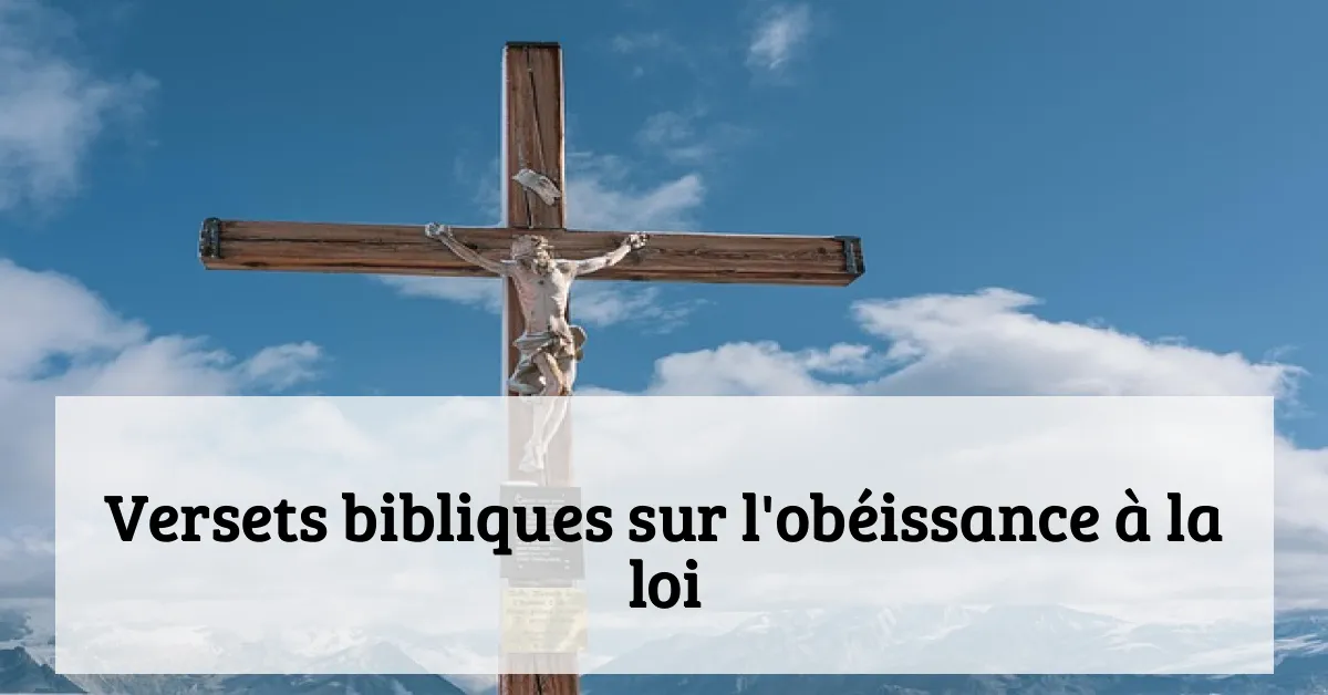 Versets bibliques sur l'obéissance à la loi